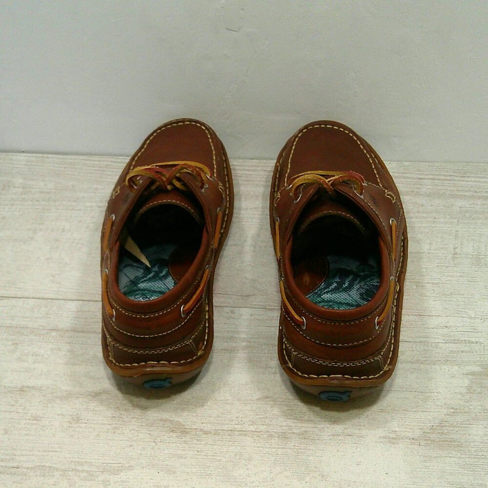 Born Ways Mens Leather Hand crafted Boat shoes Size 10 W | Wide - Picture 6 of 12
